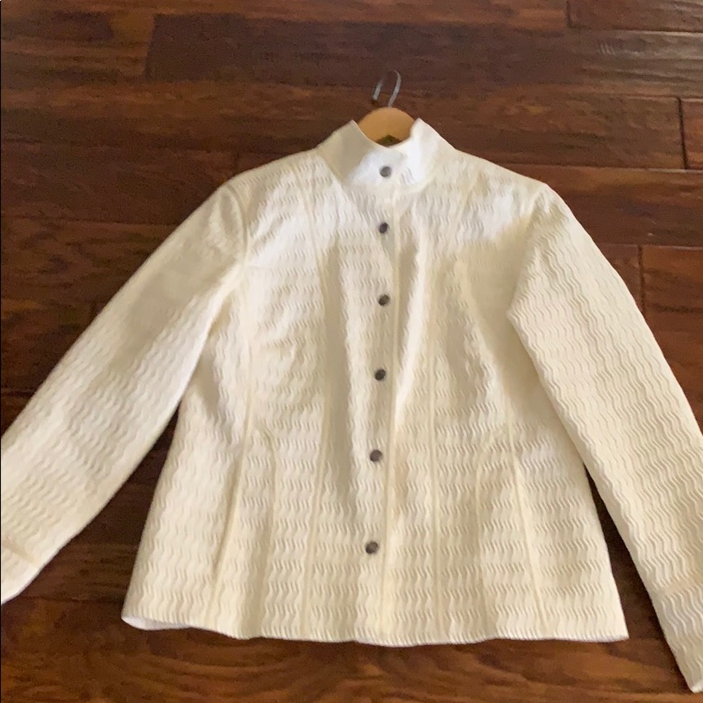 Artifacts White Textured Jacket - image 1